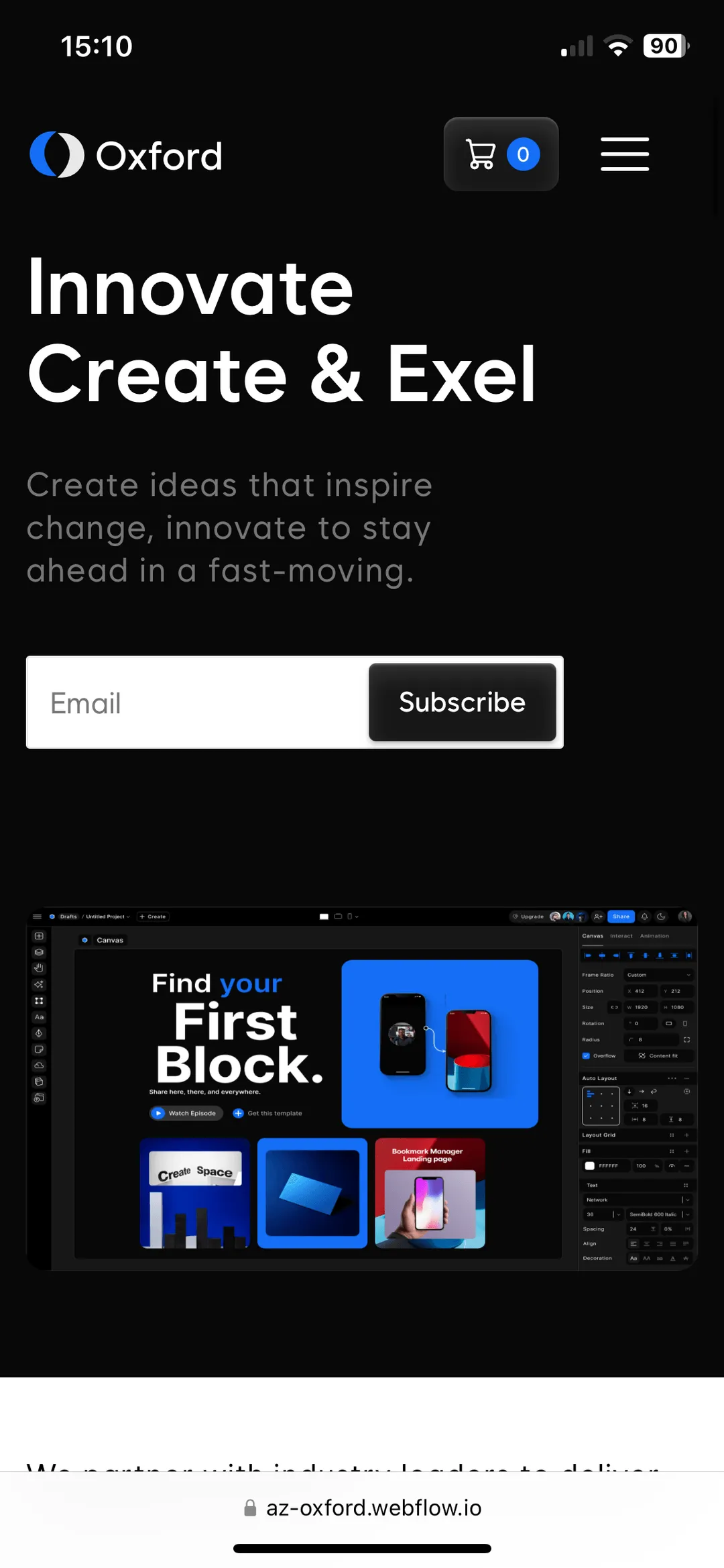 Saas Webflow Template - Oxford - Designed by Azwedo.com and Wedoflow.com