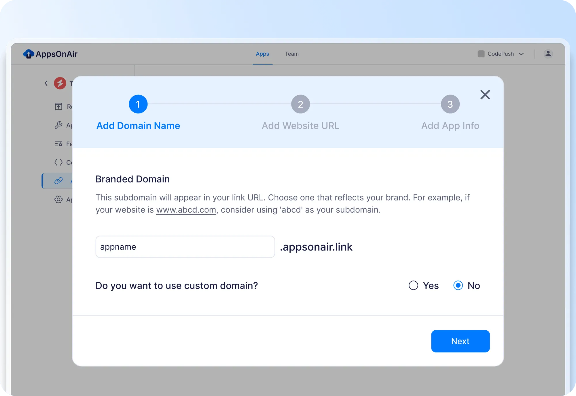 Set Up Your App