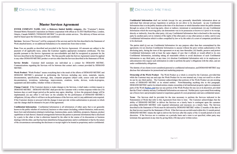 Consultant Incubator proposals and contracts 1