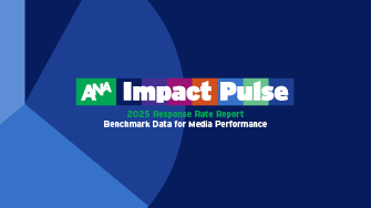 Cover of the ANA's 2025 Response Rate Report and Impact Pulse research, developed with Demand Metric.