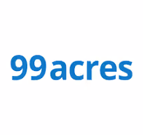 99acres logo in blue text on white background.