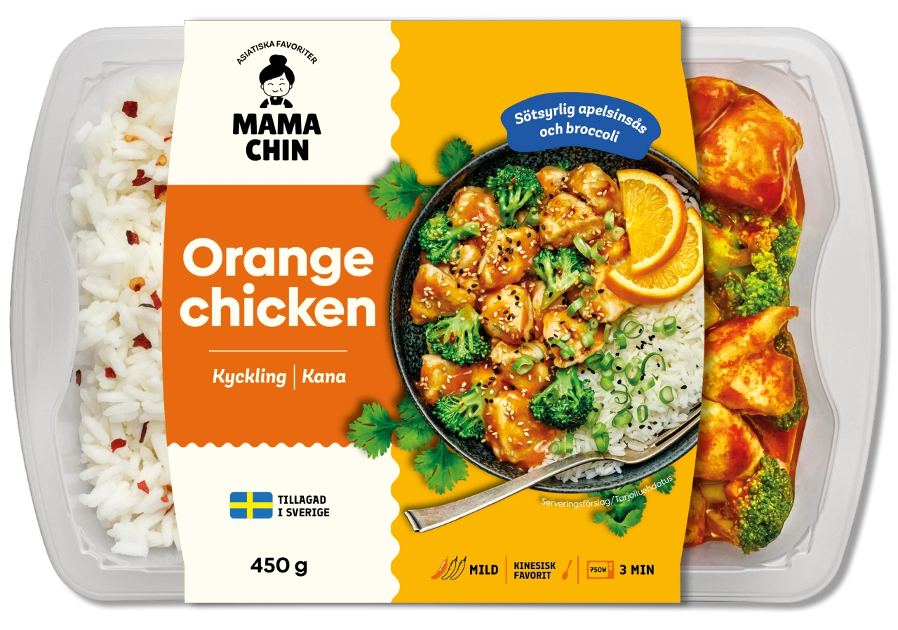 Orange Chicken - en asiatisk färdigrätt från Mama Chin