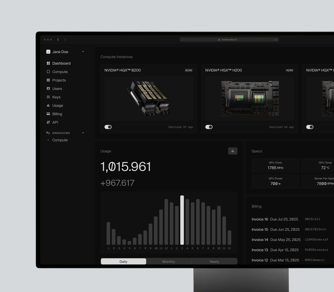 Airon | Private and non-shared infrastructure for AI