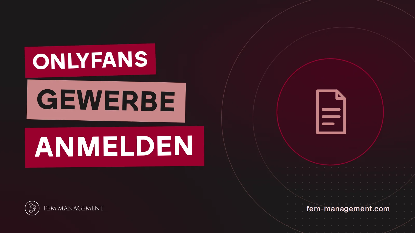 Titelbild zum Artikel OnlyFans Gewerbe anmelden von FEM Management