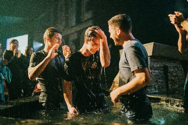Baptism ceremony in Mississippi representing a surge to 9,299 baptisms, the strongest year since 2016