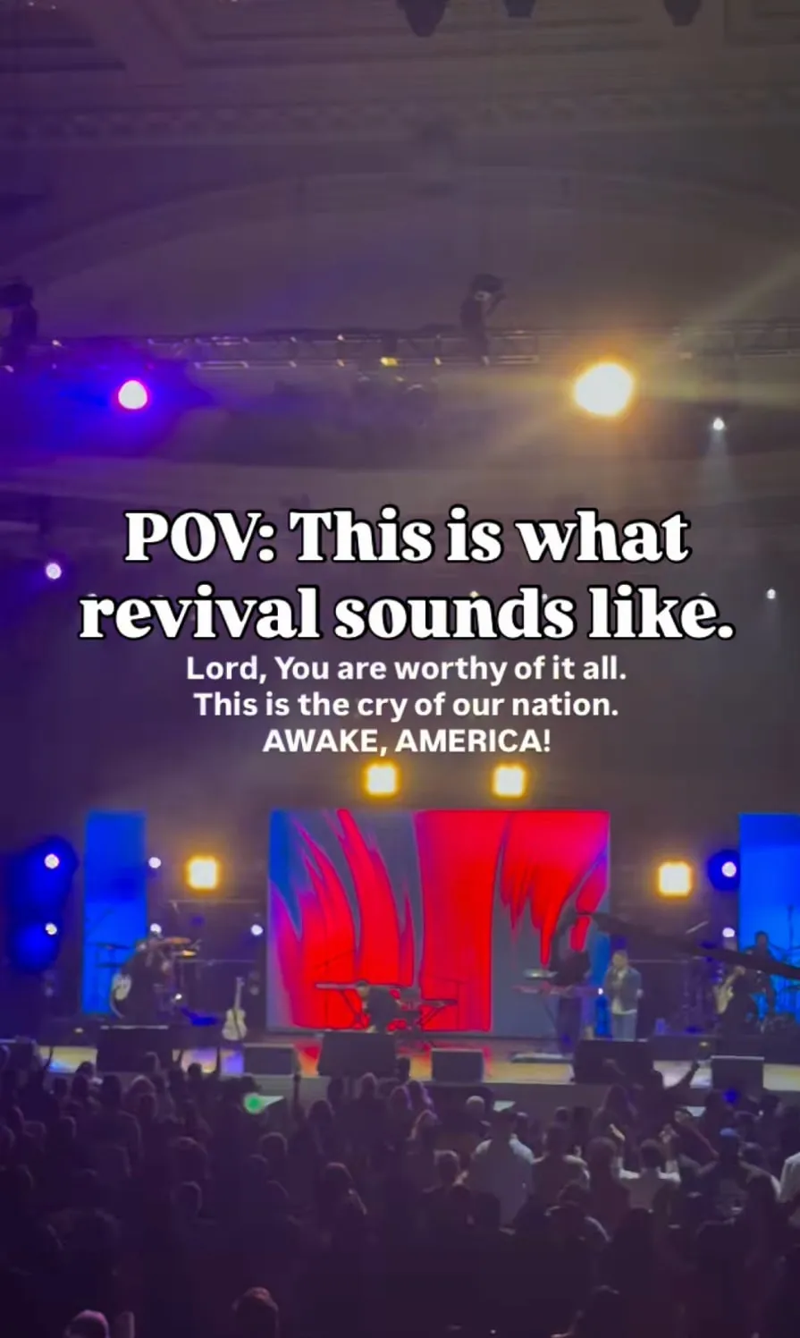 Video thumbnail: worship at AWAKE America — This is what revival sounds like