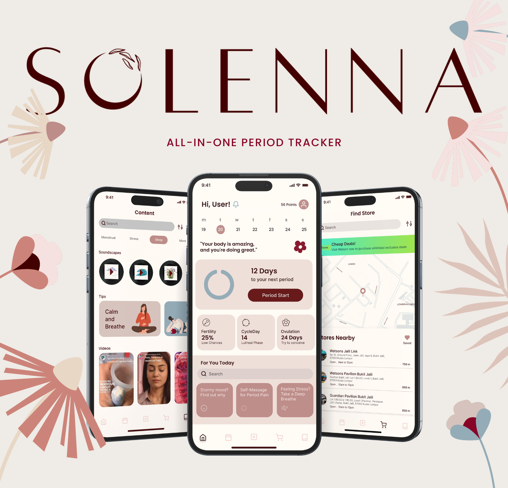 Solenna Period Tracker App
