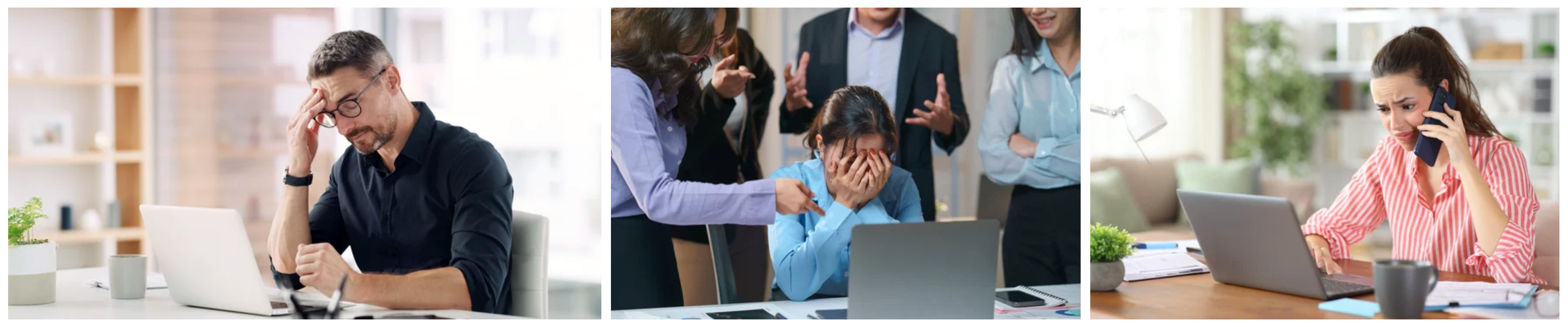 Various employees are concerned and upset at news of a company restructure