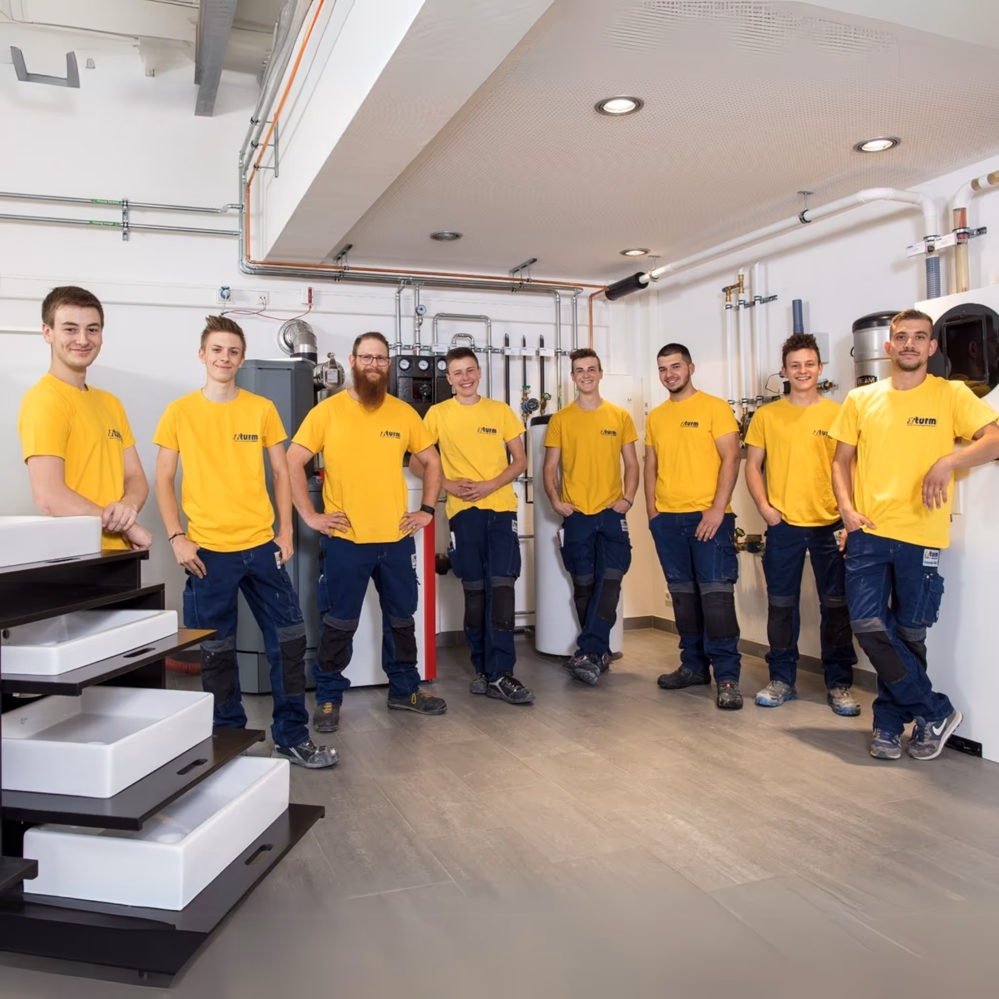 Teamfoto von Sturm Mitarbeitern