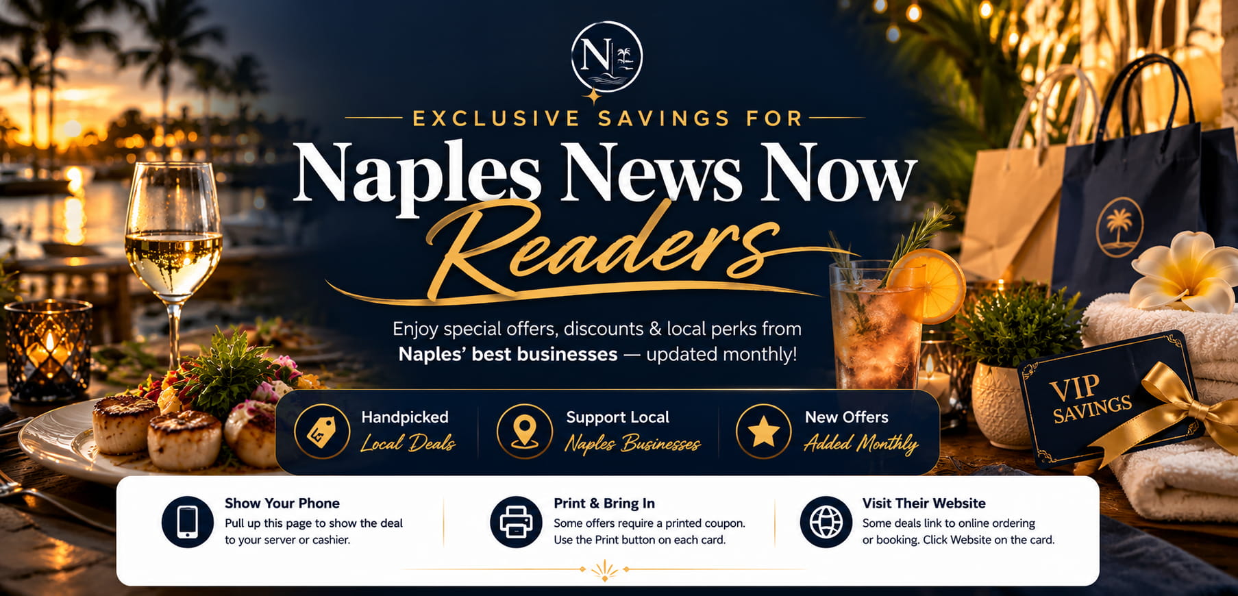 Exclusive Deals and Promotions for Naples News Now Readers