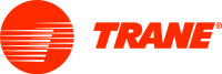 Trane logo in red with a circular emblem and bold text.