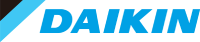The Daikin logo, with the company name in blue text and a stylized blue checkmark icon.