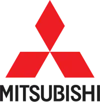 The Mitsubishi logo, consisting of three red diamonds and the company name.