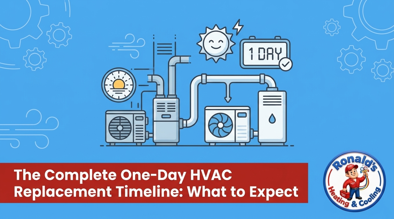 What to Expect When We Replace Your Entire HVAC System in One Day