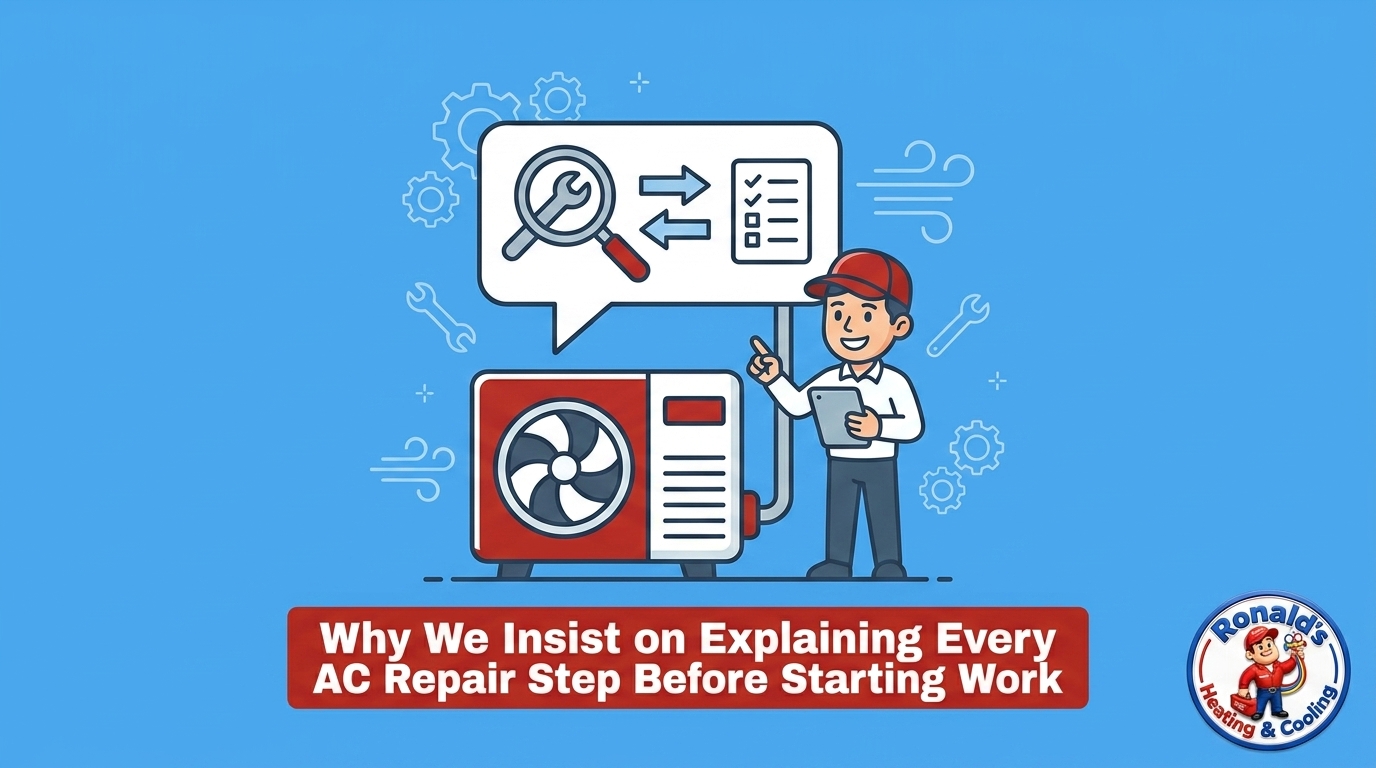 Why We Insist on Explaining Every AC Repair Step Before Starting Work