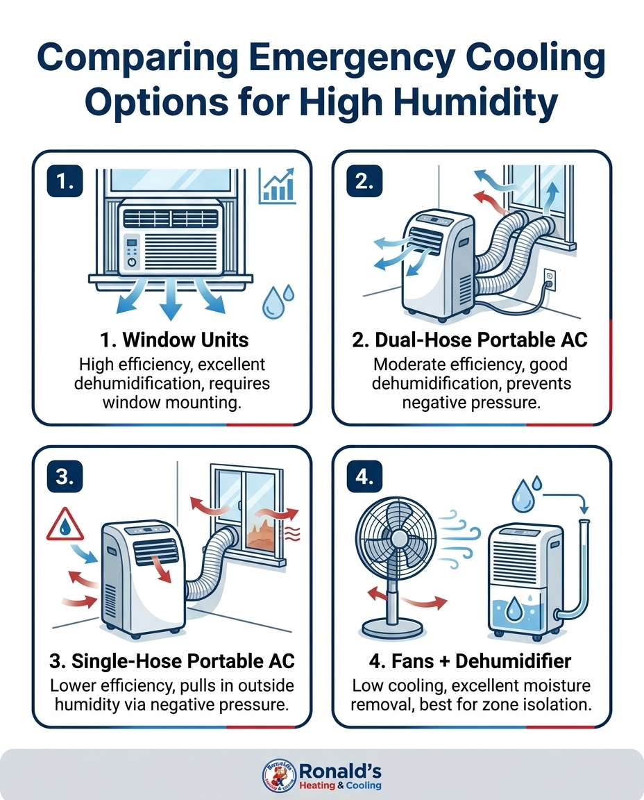 Comparing Emergency Cooling Options for High Humidity