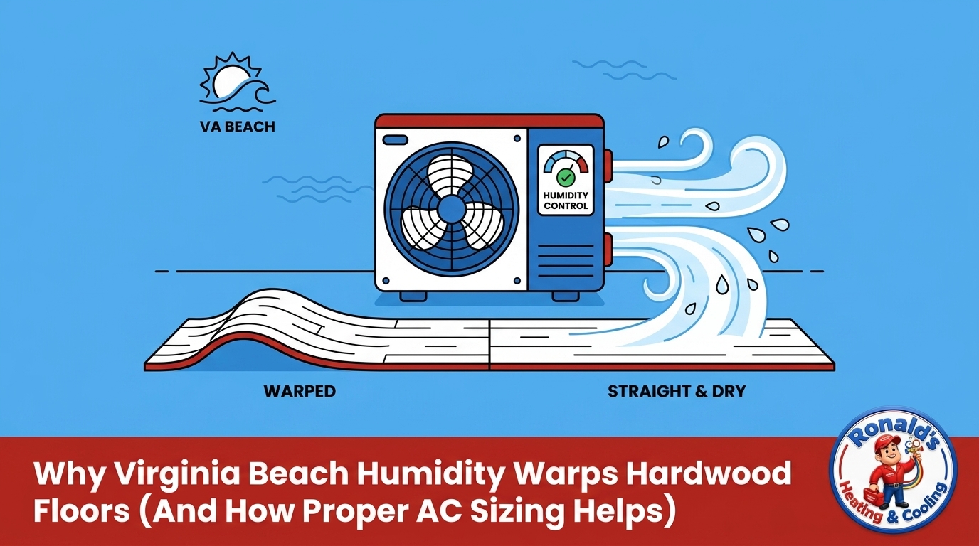 The Impact of Virginia Beach Humidity on Hardwood Floors and How Your AC Helps