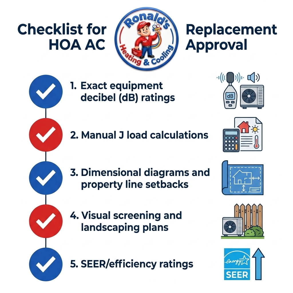 Checklist for HOA AC Replacement Approval