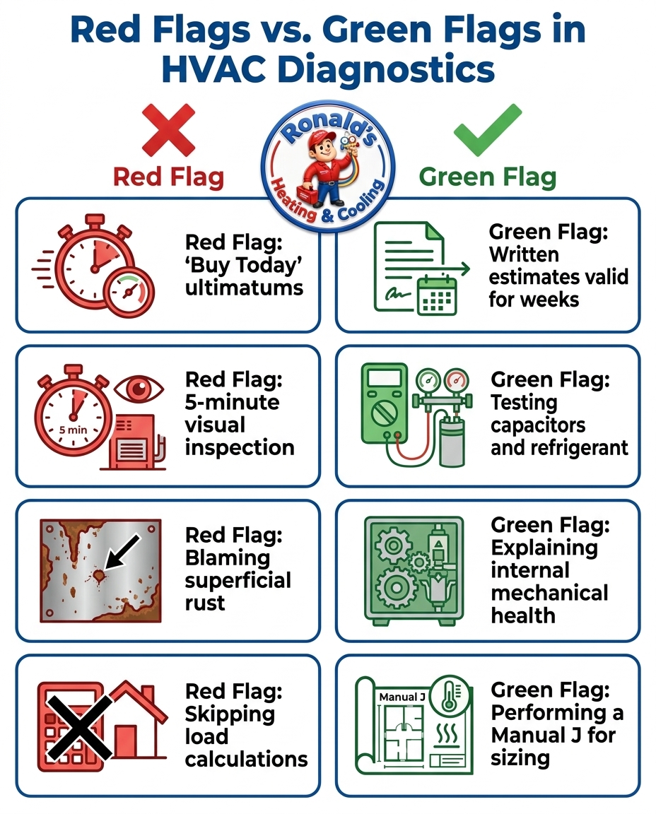 Red Flags vs. Green Flags in HVAC Diagnostics