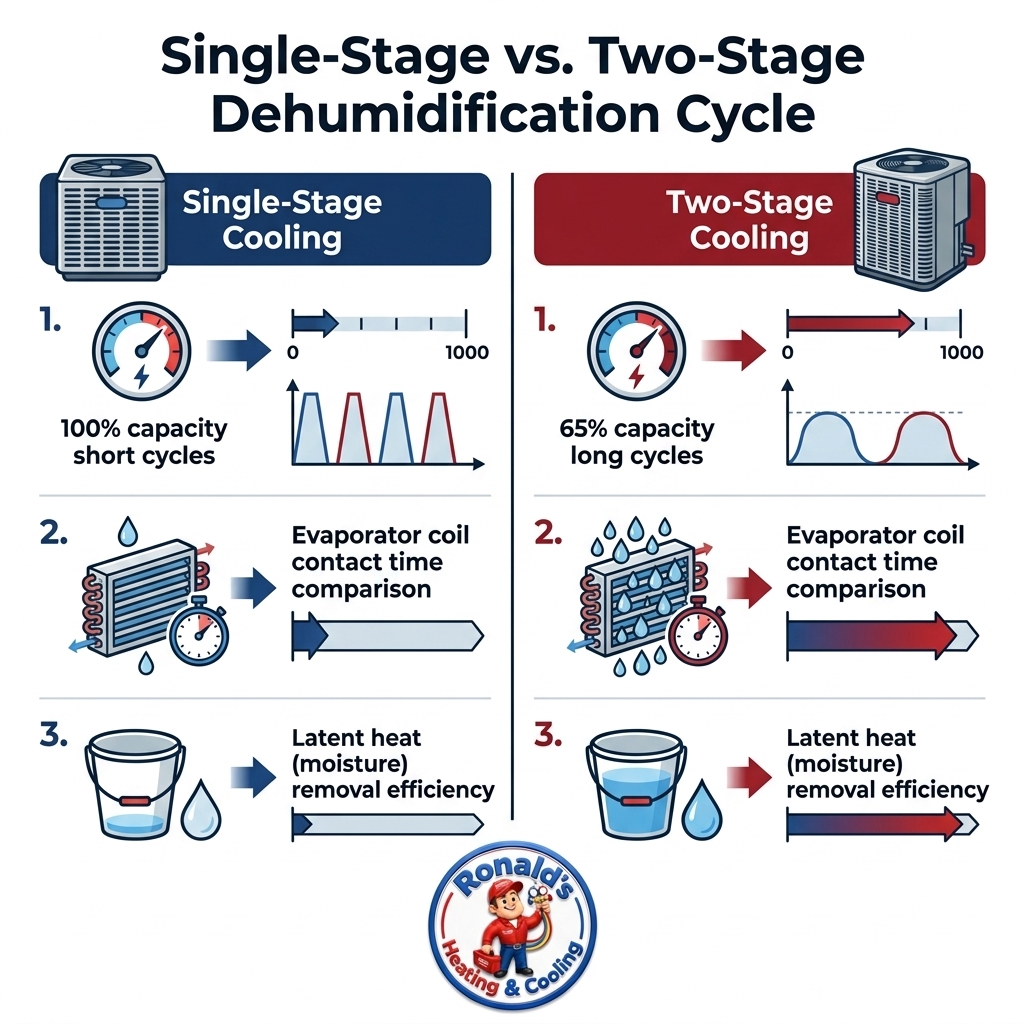 Single-Stage vs. Two-Stage Dehumidification Cycle