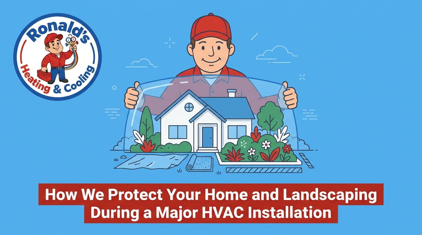 How We Protect Your Home and Landscaping During a Major HVAC Installation