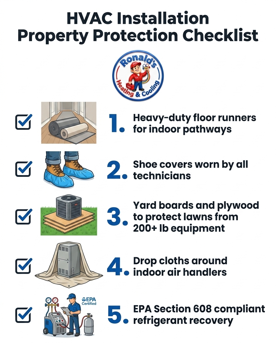 HVAC Installation Property Protection Checklist