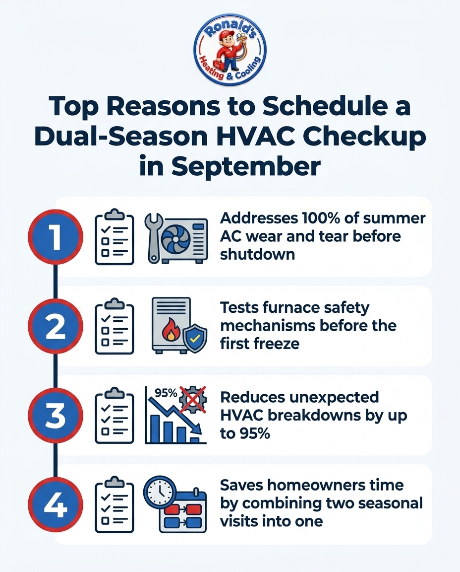 Top Reasons to Schedule a Dual-Season HVAC Checkup in September
