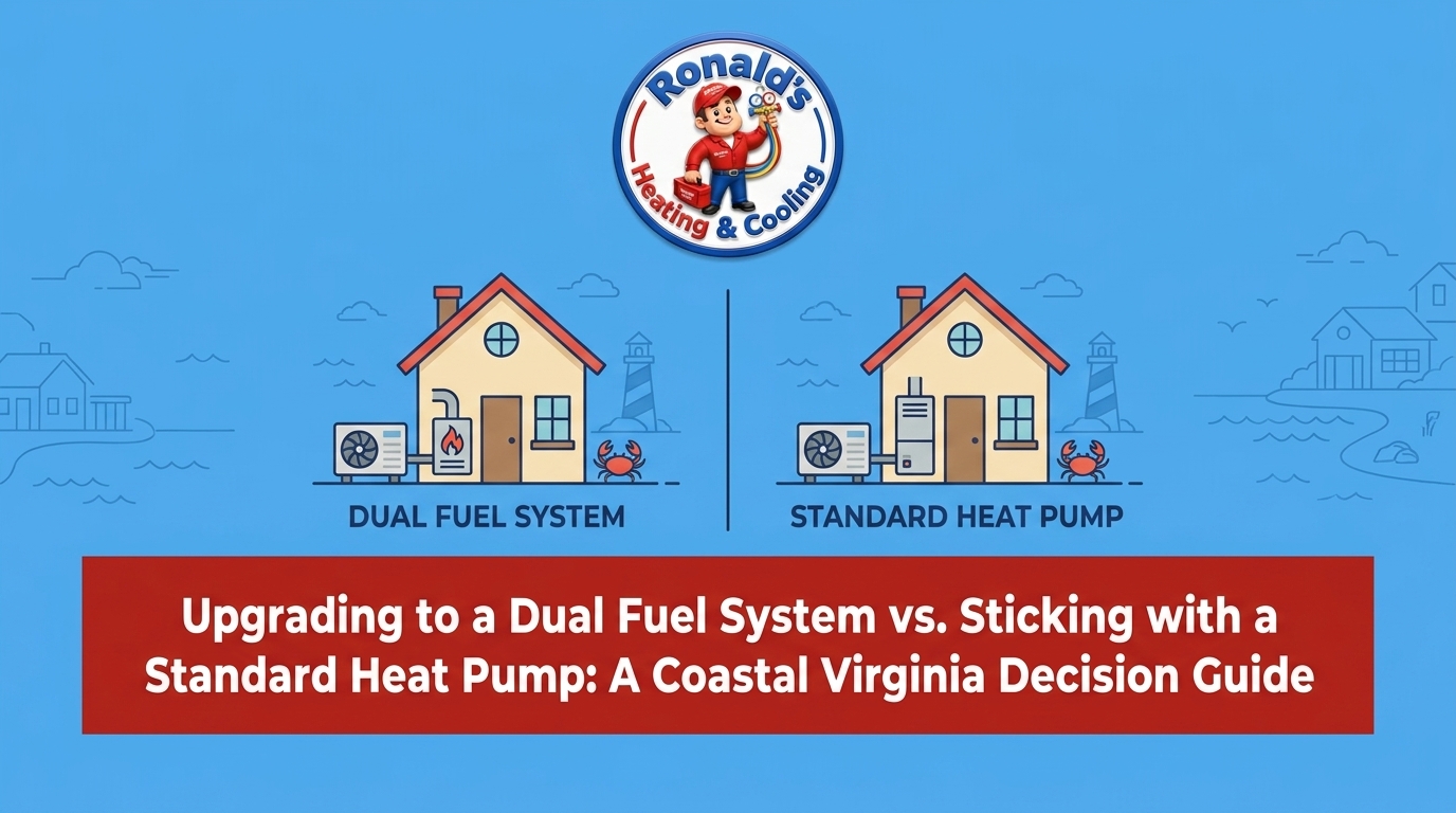 Upgrading to a Dual Fuel System vs. Sticking with a Standard Heat Pump in Coastal Virginia