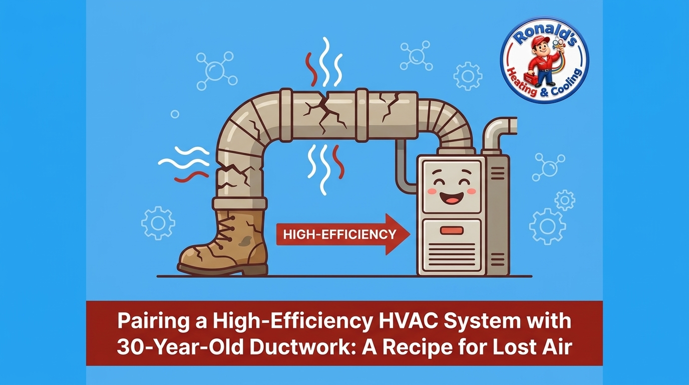 Pairing a High-Efficiency HVAC System with 30-Year-Old Ductwork: A Recipe for Lost Air