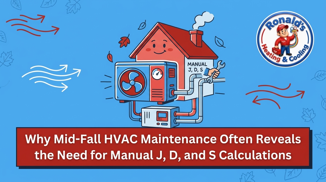 Why Mid-Fall HVAC Maintenance Often Reveals the Need for Manual J, D, and S Calculations