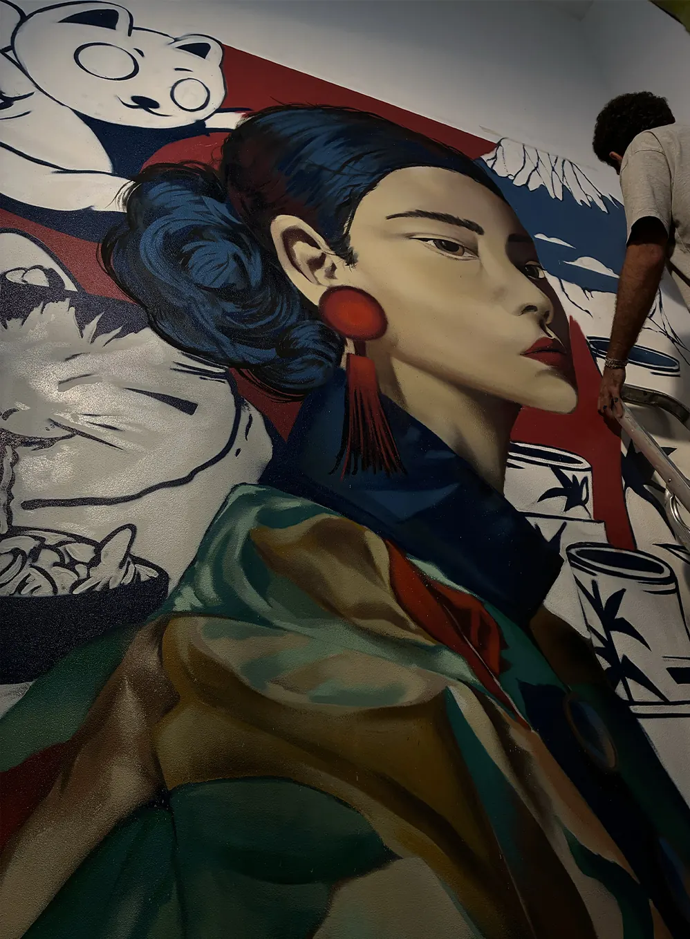 Murales giapponese di 5 metri, La Spezia