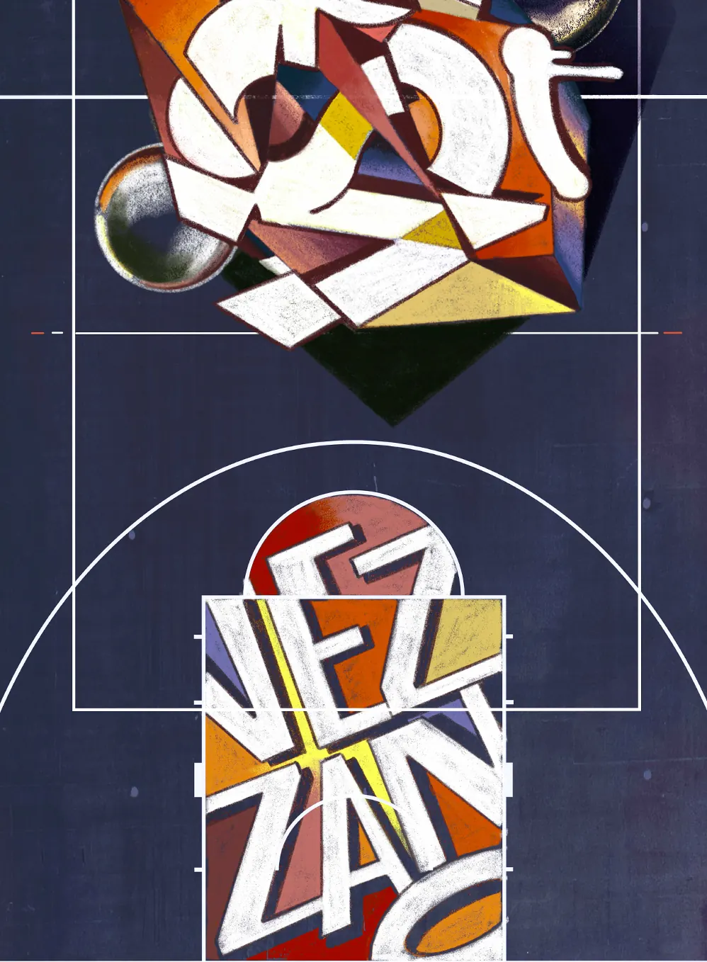 Murales campo basket Vezzano sul Crostolo