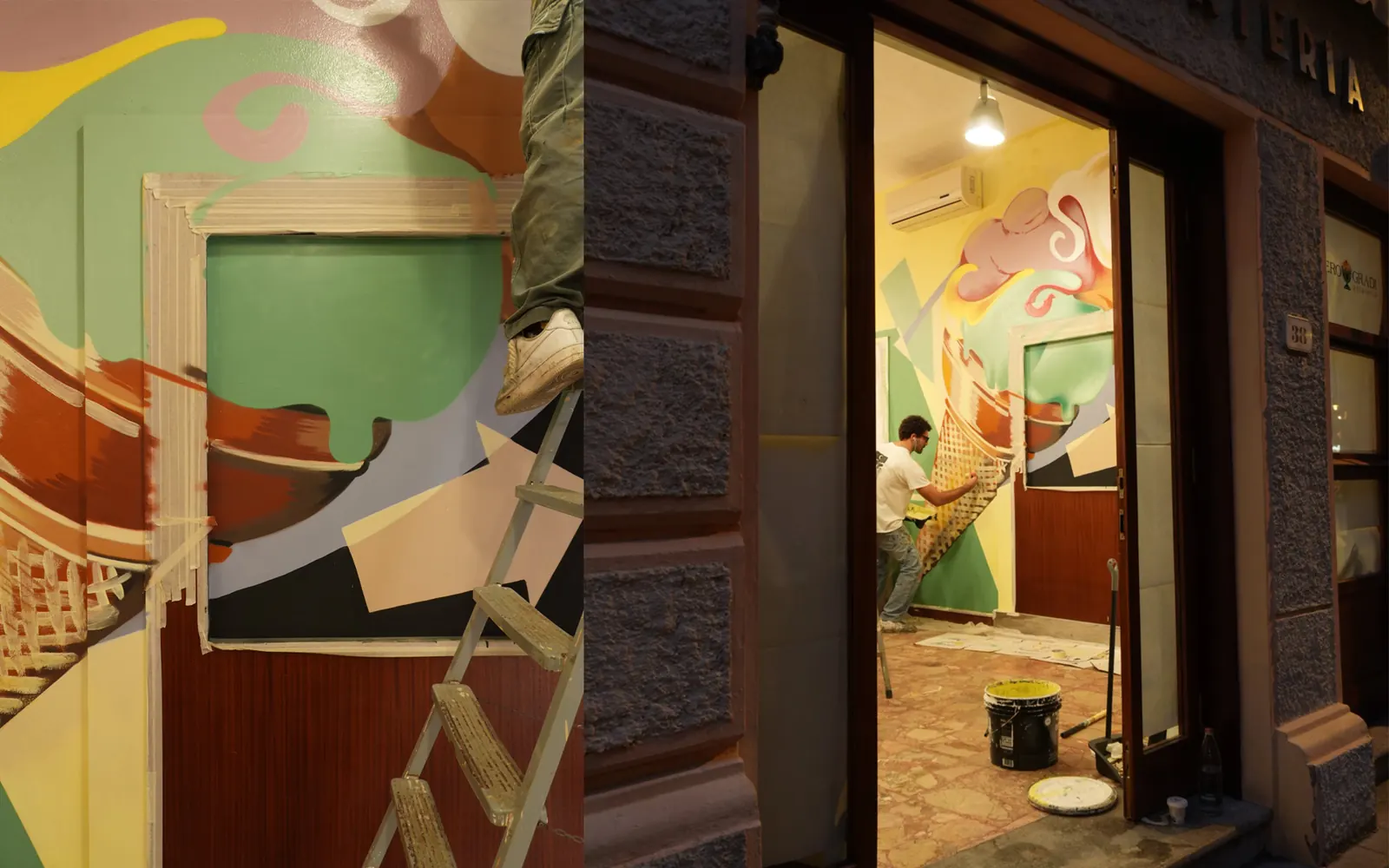 Murales gelaterie Zero Gradi, Isola d'Elba – foto 1