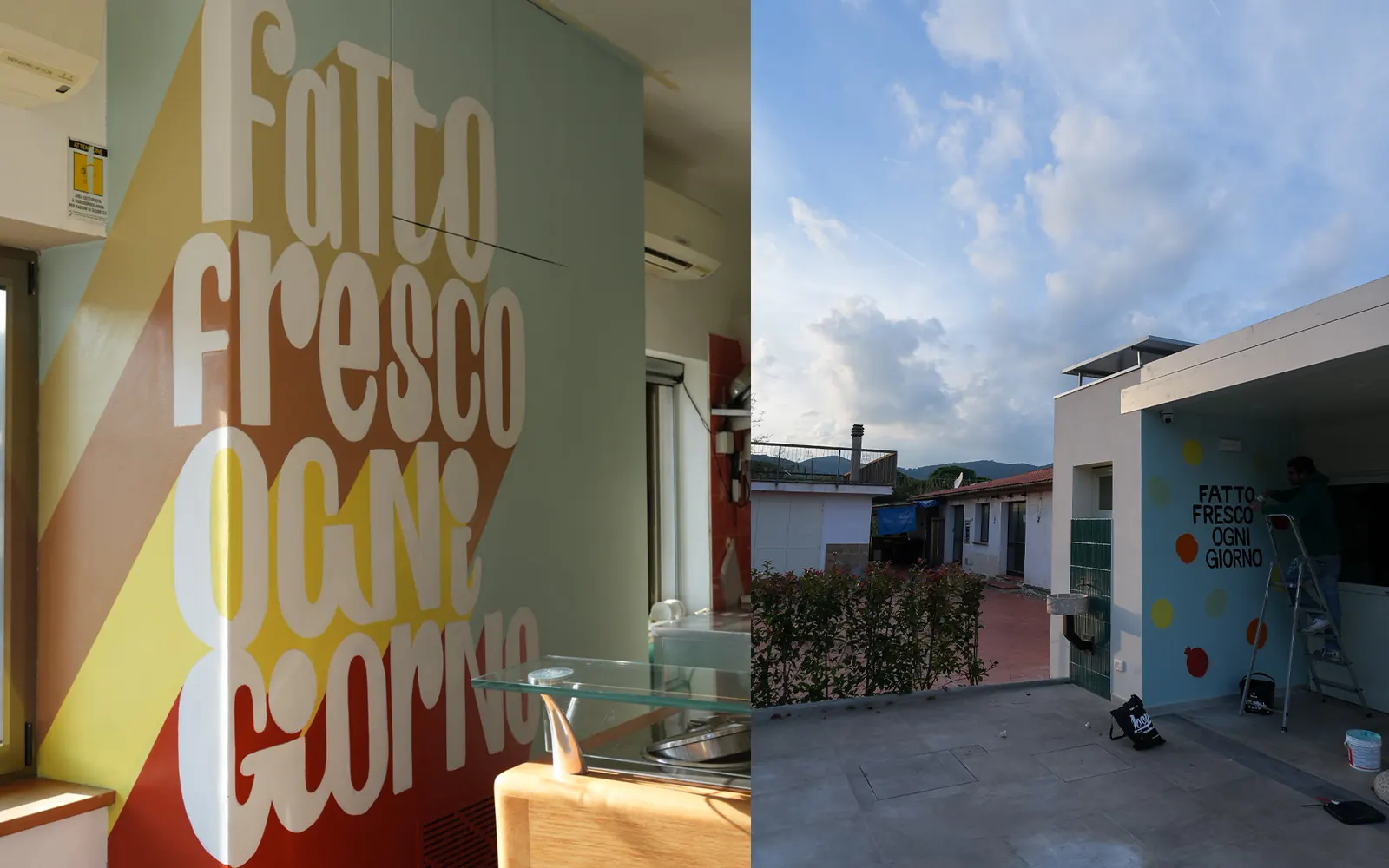 Murales gelaterie Zero Gradi, Isola d'Elba – foto 3
