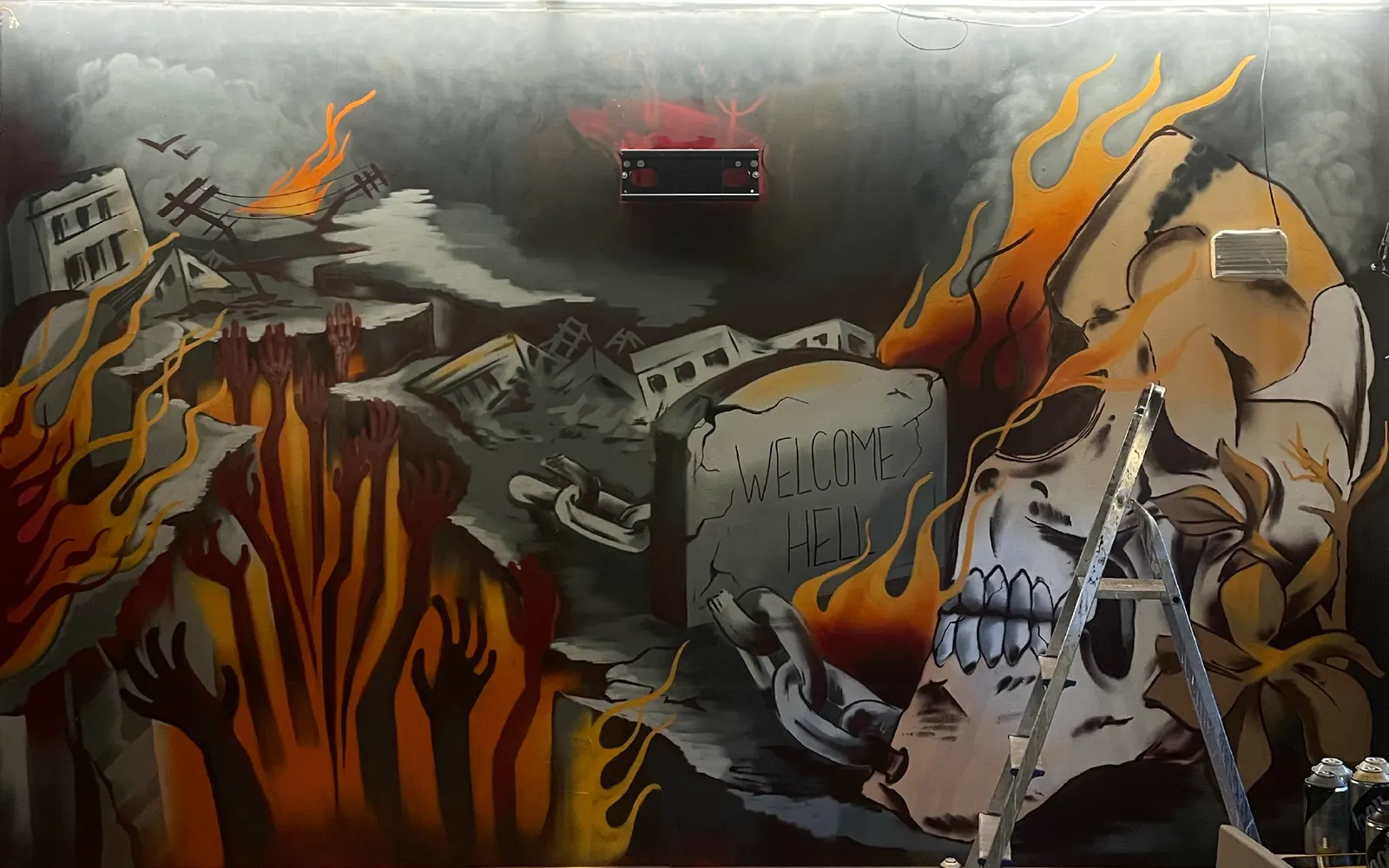 Murales Pub Divina Commedia, Reggio Emilia