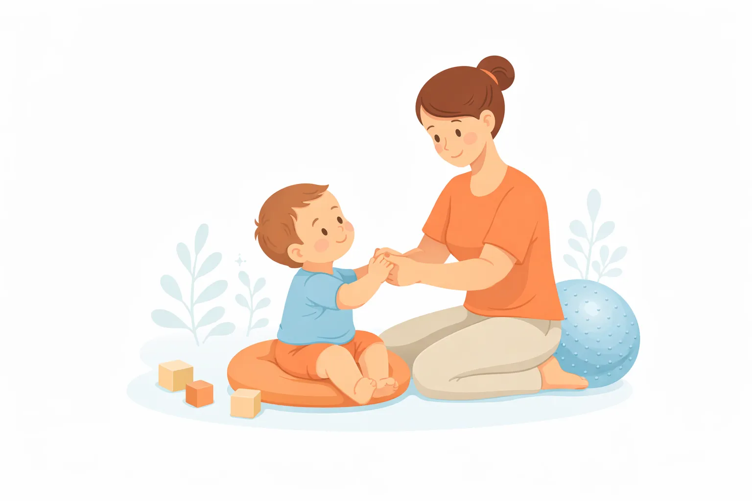 Kindertherapie mit Bobath im Sitzen