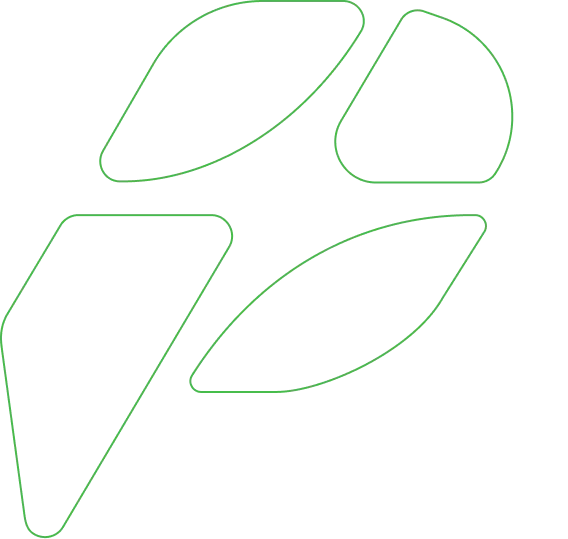 The Powerind logo, a green abstract design composed of four interconnected, rounded geometric shapes.