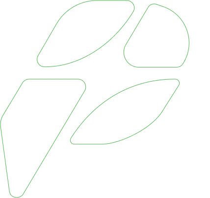 The Powerind logo, a green abstract design composed of four interconnected, rounded geometric shapes.