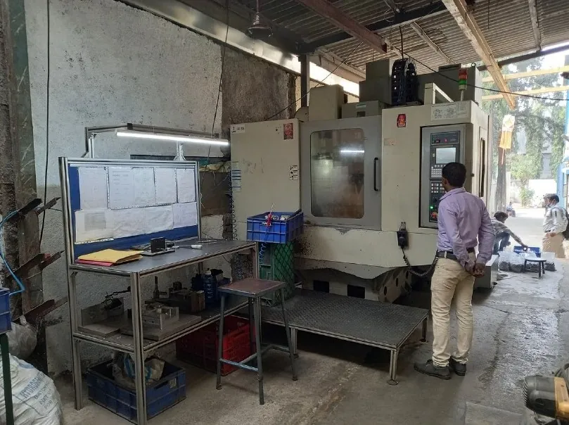Machine shop floor at Sinnova Tech Engineering