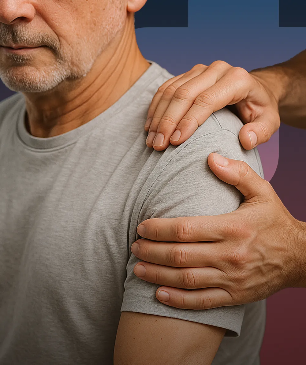 Douleur aiguë de l'épaule dans un contexte professionnel