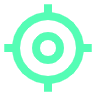 <svg xmlns="http://www.w3.org/2000/svg" height="24px" viewBox="0 -960 960 960" width="24px" fill="#55fdb5"><path d="M440-42v-80q-125-14-214.5-103.5T122-440H42v-80h80q14-125 103.5-214.5T440-838v-80h80v80q125 14 214.5 103.5T838-520h80v80h-80q-14 125-103.5 214.5T520-122v80h-80Zm40-158q116 0 198-82t82-198q0-116-82-198t-198-82q-116 0-198 82t-82 198q0 116 82 198t198 82Zm0-120q-66 0-113-47t-47-113q0-66 47-113t113-47q66 0 113 47t47 113q0 66-47 113t-113 47Zm0-80q33 0 56.5-23.5T560-480q0-33-23.5-56.5T480-560q-33 0-56.5 23.5T400-480q0 33 23.5 56.5T480-400Zm0-80Z"/></svg>