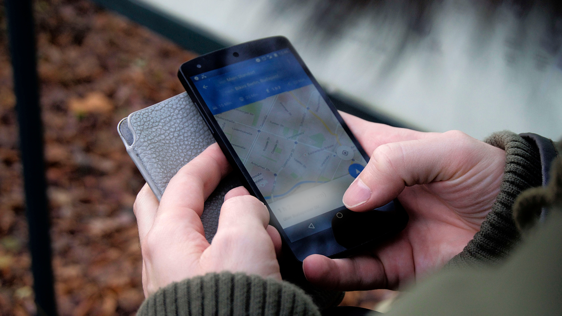 Carte sur télépone pour localiser