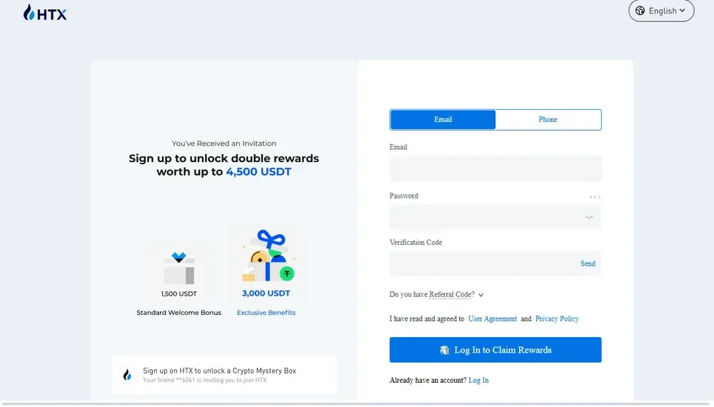 Cómo utilizar el código de referencia HTX