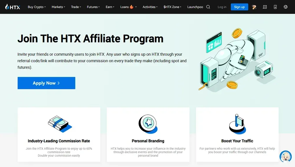 Programa de afiliación de HTX