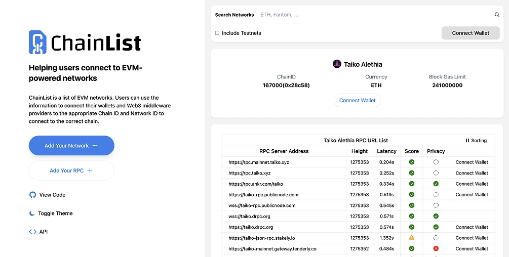将太鼓连接到 MetaMask