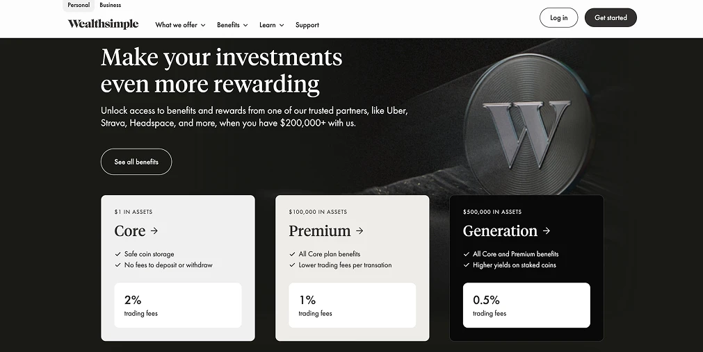 Wealthsimple Crypto Investing Fees