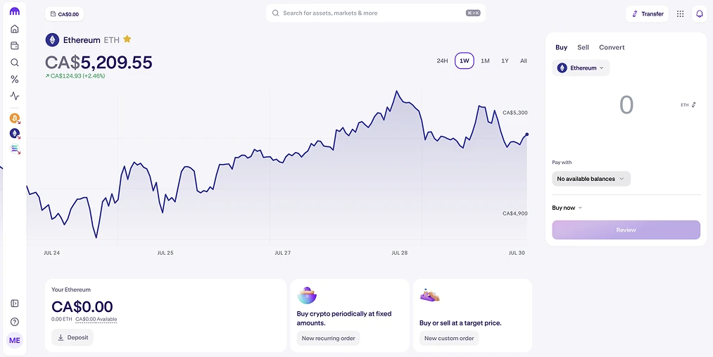 Buy Bitcoin & Crypto with Wealthsimple Alternatives