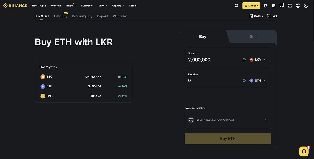 Binance Sri Lanka