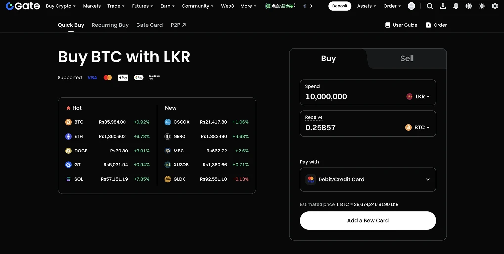 Gate.io Sri Lanka