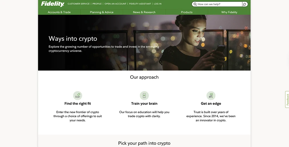 Acquistare criptovalute con Fidelity